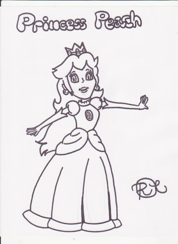 princess peach coloring pages. super mario princess peach